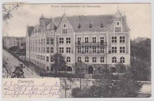 44186 AK Chemnitz - Kaiserl. Operpostdirektion am Stefansplatz 1903