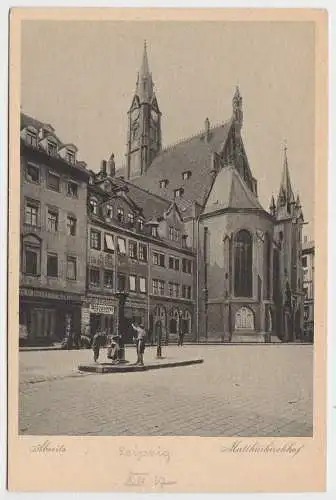 54827 Ak In und um Leipzig - Abseites, Matthäikirchhof um 1920