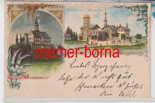 53868 Ak Lithografie Gruss aus Augsburgs Umgebung mit Werbung Stukenbrok um 1900