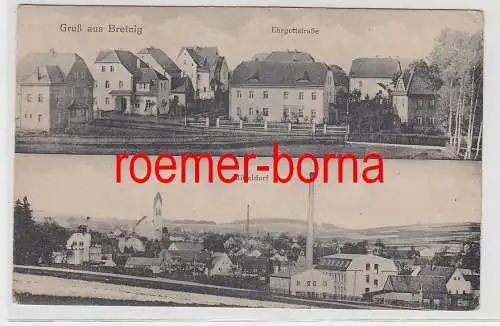 76737 Mehrbild Ak Gruß aus Bretnig Ehrgottstrasse und Niederdorf 1920