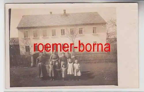 76848 Foto Ak Hauswalde in Sachsen Wohnhaus um 1920