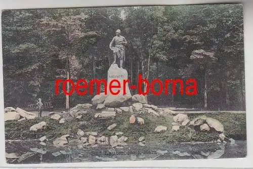 73335 Ak Bad Lauterberg i. Harz Denkmal Afrikaforscher Wissmann 1910