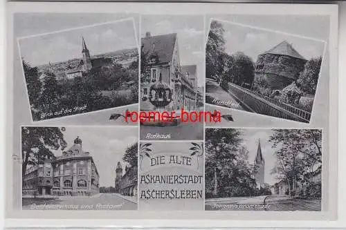 76043 Mehrbild Ak Die alte Askanierstadt Aschersleben um 1940