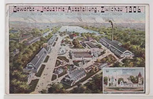 89392 Mehrbild Ak Gewerbe & Industrie Ausstellung Zwickau 1906