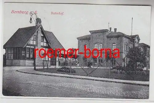 75928 Ak Bernburg an der Saale Bahnhof 1916