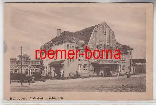 74074 Ak Hannover Bahnhof Leinhausen 1925