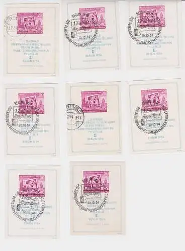 8 x DDR Briefmarken Block 10 (Briefmarkenausstellung) gestempelt (143696)