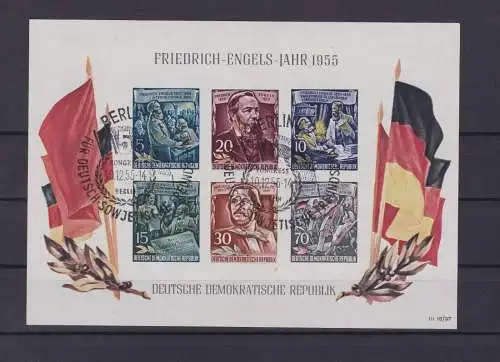 DDR Briefmarken Block 13 (Friedrich Engels) gestempelt (149082)
