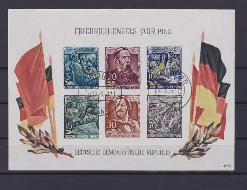 DDR Briefmarken Block 13 (Friedrich Engels) gestempelt (142381)