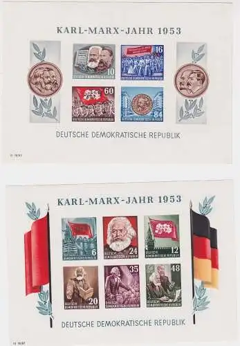 DDR Block 8 & 9 B (Karl Marx) postfrisch ** (148993)