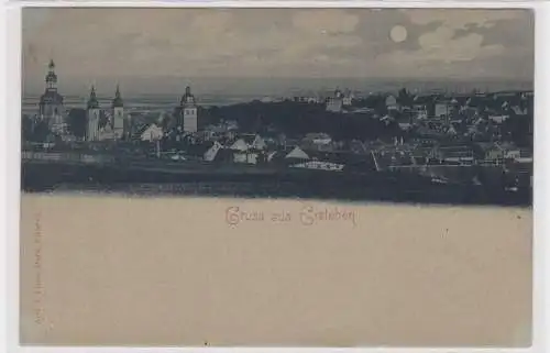 906692 Ak Gruss aus Eisleben - Panoramaansicht um 1900