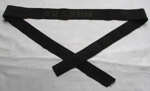 Kaiserliche Marine Mützenband "S.M.S. Elsass" L 116 cm (157177)
