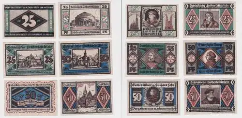 6 Banknote Notgeld Breslau Schlesische Lutherfestspiele 1921 (140094)