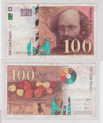 100 Francs Banknote Frankreich 1998 P 158 (144649)
