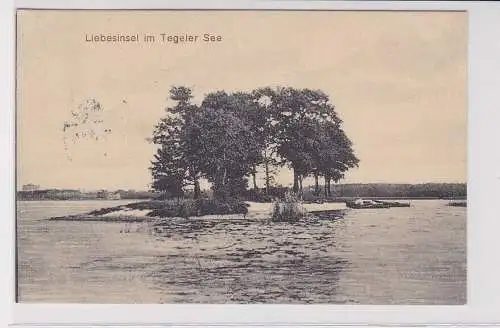 907835 Ak Liesbesinsel im Tegeler See b. Berlin 1912