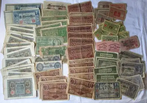 Sammlung mit 100 Banknoten Deutschland Deutsches Reich (117484)