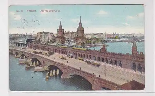 70606 Ak Berlin - No. 23 Oberbaumbrücke 1908