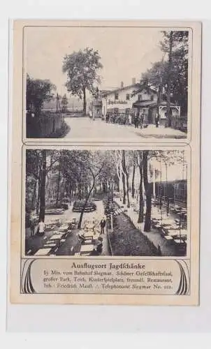 905825 Ak Siegmar bei Chemnitz Ausflugsort Jagdschänke 1917