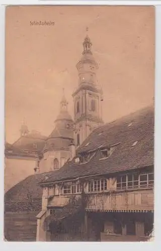 905333 Ak Windsheim Blick zum Kirchturm 1908