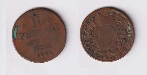 2 Pfennig Kupfer Münze Bistum Mainz 1768 S.M. (151858)
