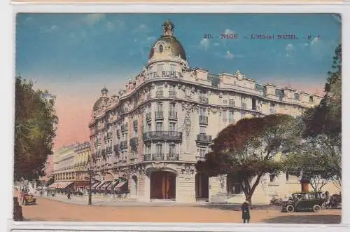 50042 Ak Nice Nizza Hotel Ruhl um 1930