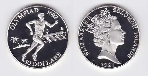 10 Dollar Silber Münze Solomon Islands Salomonen 1991 (119535)