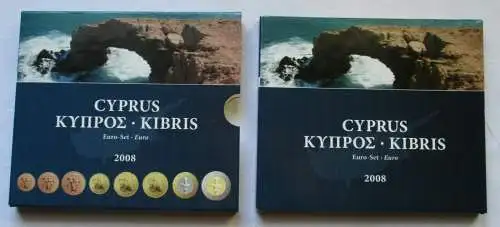 KMS Euro Euro-Set Kursmünzensatz Zypern 2008 Stgl. im Blister (135284)