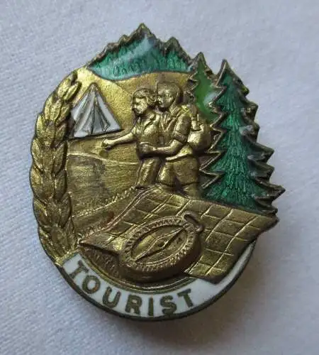 DDR Abzeichen Touristenabzeichen einstufig 1952 Verleihungsnummer 13190 (134179)