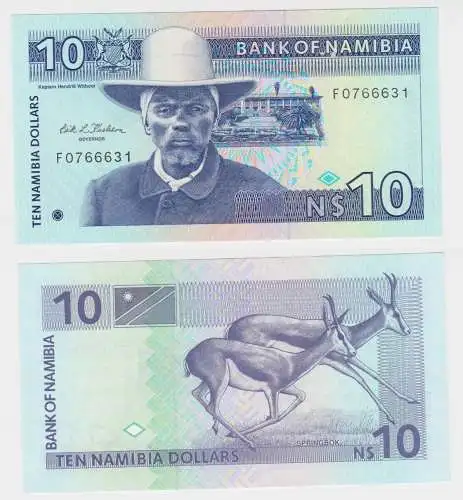 10 Dollar Banknote Namibia Hendrik Witbooi kassenfrisch UNC (118080)