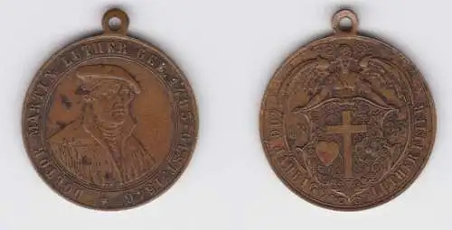 Medaille Erinnerung 400 jährige Gedenkfeier des Reformators Luther 1883 (138764)