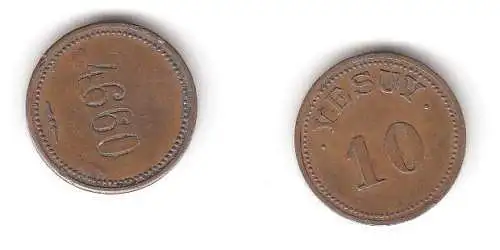 Alte Wertmarke 10 Pfennig VESUV Nummer 4660 (113204)