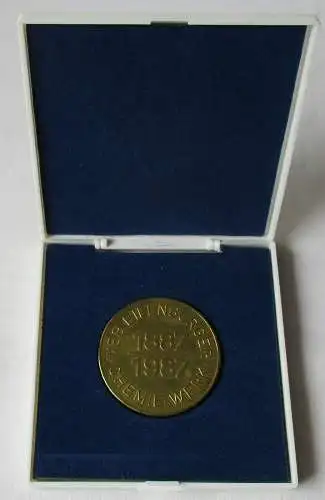 DDR Medaille 100 Jahre VEB Eilenburger Chemie-Werk 1887-1987 ECW + Etui (142635)