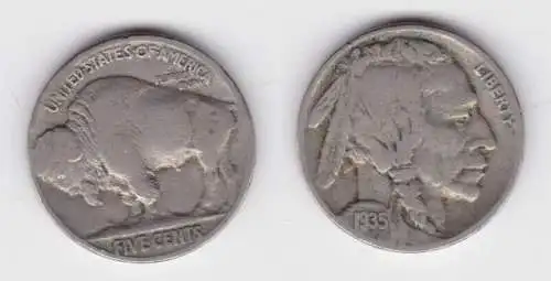5 Cents Kupfer Nickel Münze USA 1935 (141953)