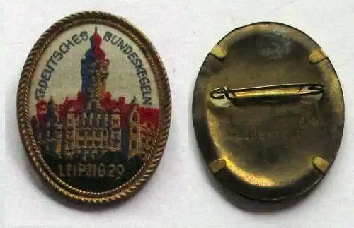 seltenes Abzeichen 17. Deutsches Bundeskegeln Leipzig 1929 (132581)