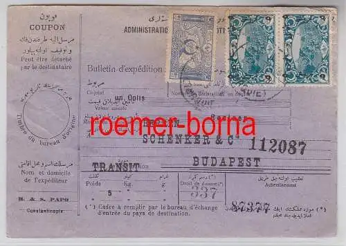 75960 seltene Postanweisung von Constantinople nach Budapest 1918