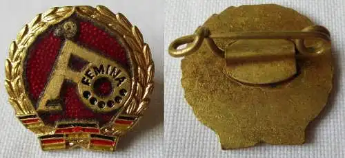 DDR Abzeichen Wälzlagerwerk Femina Fraureuth Ehrennadel Gold (142344)