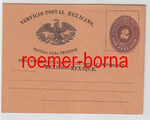 72302 seltener Ganzsachen Brief Mexiko 2 Centavos um 1900