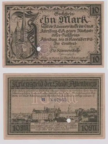 10 Mark Banknote Großnotgeld Stadt Altenburg 15.11.1918 (135072)