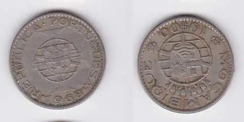 10 Escudos Nickel Münze Mosambik Moçambique 1968 (122728)