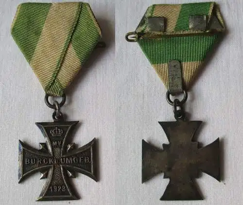 seltenes Abzeichen Kreuz Militärverein Burck & Umg. 1923 (148120)