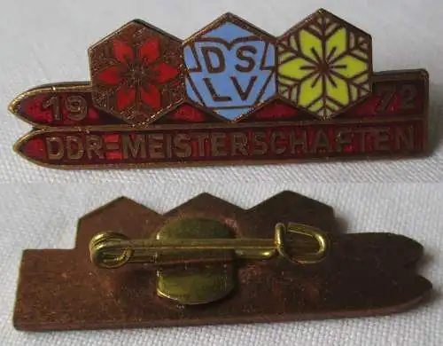 DDR Abzeichen Meisterschaften 1972 Deutscher Skiläufer-Verband DSLV (125829)