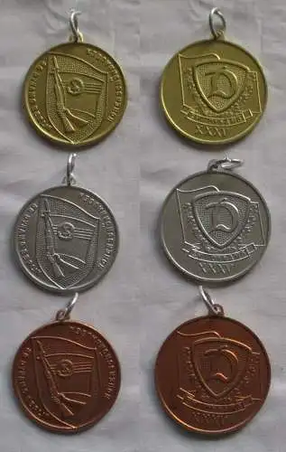 3 x DDR Sport Medaillen SG Dynamo Hohenschönhausen Gold Silber Bronze (149893)