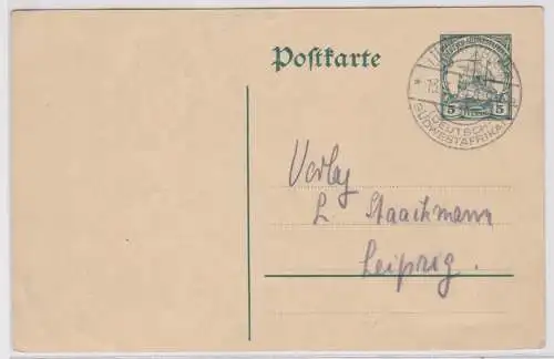 901807 Ganzsache P19I Deutsch Süd-Westafrika Namibia Stempel Lüderitzbucht 1914