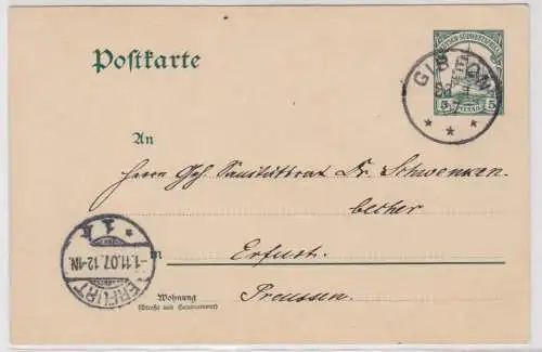 901342 Ganzsache P17 Deutsch Süd-Westafrika Namibia Stempel Gibeon 1907