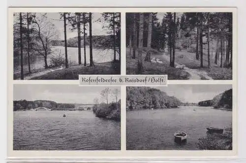 94081 AK Rosenfeldersee bei Raisdorf /Holstein - Seeansichten mit Waldpartie
