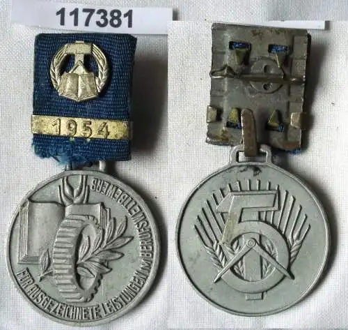 DDR Medaille des Berufswettbewerbs in Silber 1954 (117381)