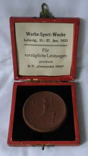 Porzellan Medaille Deutscher Reichsausschuss für Leibesübungen OVP (114962)