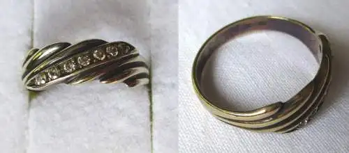 Eleganter Damen Ring aus 333er Gold mit 7 Schmucksteinen (124791)
