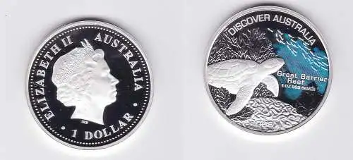 1 Dollar Silbermünze Australien Discover Australia Great Barrier Reef (116944)