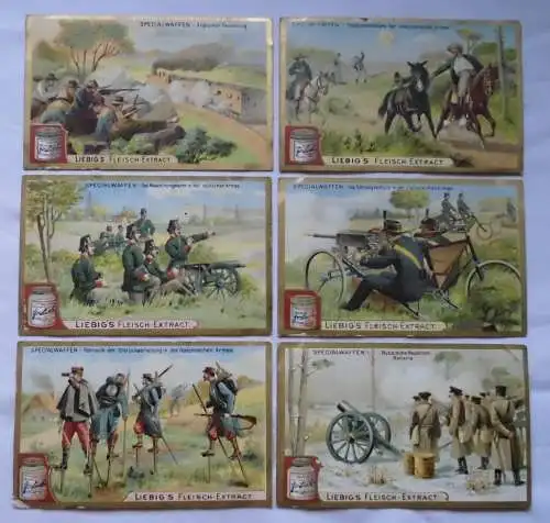Liebigbilder Serie Nr. 546, Specialwaffen, komplett Jahrgang 1902 (122736)
